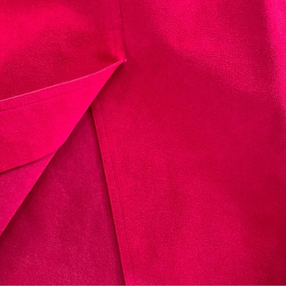 Hot pink suede blazer and skirt combo vintage size 16 (about size 12) - Picture 3 of 13